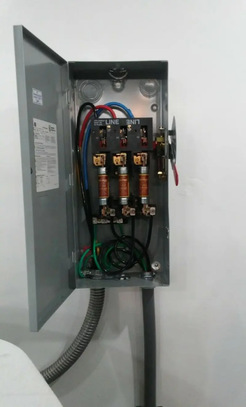 Three-phase disconnect switch installed for Electrical Wiring & Rewiring in Lewisboro